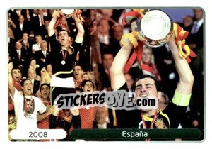 Sticker 2008 España - UEFA Euro Poland-Ukraine 2012. Deutschland edition n. 538 - Panini