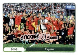 Sticker 2008 España - UEFA Euro Poland-Ukraine 2012. Deutschland edition n. 539 - Panini