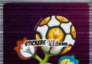 Sticker Official logo - UEFA Euro Poland-Ukraine 2012. Deutschland edition - Panini