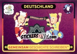 Sticker Gemeinsam Geschichte Schreiben - UEFA Euro Poland-Ukraine 2012. Deutschland edition n. 36 - Panini
