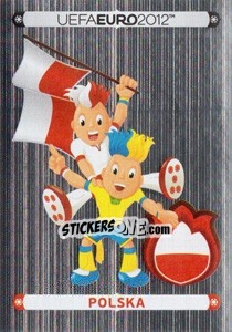 Sticker Official Mascot - Polska - UEFA Euro Poland-Ukraine 2012. Deutschland edition - Panini