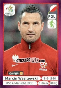 Sticker Marcin Wasilewski - UEFA Euro Poland-Ukraine 2012. Deutschland edition n. 60 - Panini