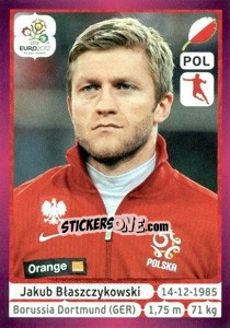 Cromo Jakub Błaszczykowski - UEFA Euro Poland-Ukraine 2012. Deutschland edition - Panini