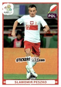 Cromo Sławomir Peszko - UEFA Euro Poland-Ukraine 2012. Deutschland edition - Panini