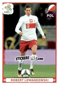Sticker Robert Lewandowski - UEFA Euro Poland-Ukraine 2012. Deutschland edition - Panini