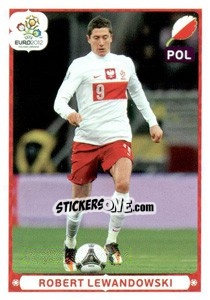 Sticker Robert Lewandowski - UEFA Euro Poland-Ukraine 2012. Deutschland edition n. 77 - Panini