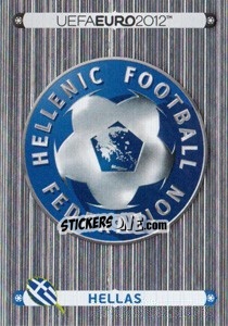 Sticker Badge - Hellas - UEFA Euro Poland-Ukraine 2012. Deutschland edition n. 79 - Panini