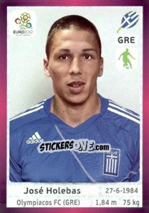Sticker José Holebas - UEFA Euro Poland-Ukraine 2012. Deutschland edition n. 89 - Panini