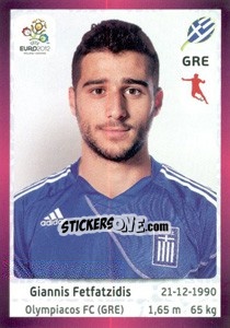 Cromo Giannis Fetfatzidis - UEFA Euro Poland-Ukraine 2012. Deutschland edition - Panini