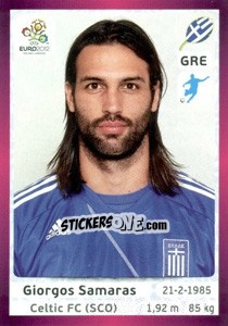 Figurina Giorgos Samaras - UEFA Euro Poland-Ukraine 2012. Deutschland edition - Panini