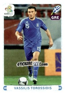 Sticker Vasilis Torosidis - UEFA Euro Poland-Ukraine 2012. Deutschland edition - Panini