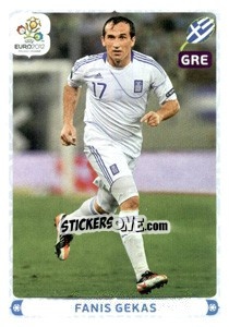Sticker Fanis Gekas - UEFA Euro Poland-Ukraine 2012. Deutschland edition n. 106 - Panini