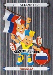 Sticker Official Mascot - Rossija - UEFA Euro Poland-Ukraine 2012. Deutschland edition - Panini