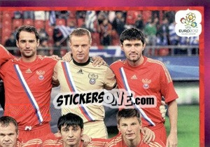 Sticker Team - Rossija - UEFA Euro Poland-Ukraine 2012. Deutschland edition - Panini