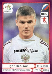 Figurina Igor Denisov - UEFA Euro Poland-Ukraine 2012. Deutschland edition - Panini