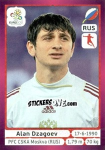 Cromo Alan Dzagoev - UEFA Euro Poland-Ukraine 2012. Deutschland edition - Panini