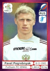 Sticker Pavel Pogrebnyak - UEFA Euro Poland-Ukraine 2012. Deutschland edition n. 132 - Panini