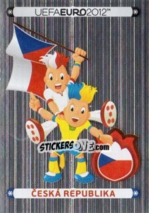 Sticker Official Mascot - Ceská Republika - UEFA Euro Poland-Ukraine 2012. Deutschland edition n. 136 - Panini