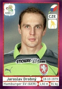 Sticker Jaroslav Drobný - UEFA Euro Poland-Ukraine 2012. Deutschland edition n. 143 - Panini