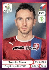 Sticker Tomáš Sivok - UEFA Euro Poland-Ukraine 2012. Deutschland edition n. 147 - Panini