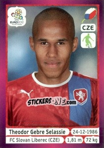 Sticker Theodor Gebre Selassie - UEFA Euro Poland-Ukraine 2012. Deutschland edition n. 148 - Panini