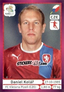 Sticker Daniel Kolář - UEFA Euro Poland-Ukraine 2012. Deutschland edition - Panini