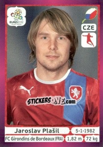 Sticker Jaroslav Plašil - UEFA Euro Poland-Ukraine 2012. Deutschland edition n. 154 - Panini