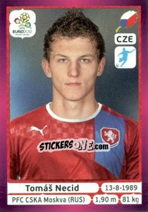 Cromo Tomáš Necid - UEFA Euro Poland-Ukraine 2012. Deutschland edition - Panini