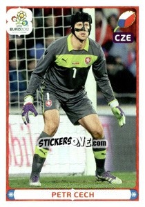 Sticker Petr Cech - UEFA Euro Poland-Ukraine 2012. Deutschland edition n. 162 - Panini