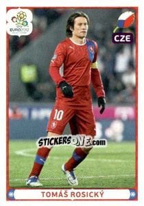 Sticker Tomáš Rosický - UEFA Euro Poland-Ukraine 2012. Deutschland edition n. 164 - Panini