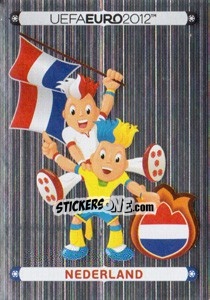 Sticker Official Mascot - Nederland - UEFA Euro Poland-Ukraine 2012. Deutschland edition - Panini
