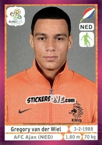 Sticker Gregory van der Wiel - UEFA Euro Poland-Ukraine 2012. Deutschland edition n. 175 - Panini