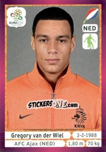 Sticker Gregory van der Wiel - UEFA Euro Poland-Ukraine 2012. Deutschland edition - Panini