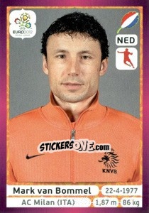 Sticker Mark van Bommel - UEFA Euro Poland-Ukraine 2012. Deutschland edition n. 178 - Panini