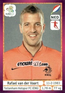 Sticker Rafael van der Vaart - UEFA Euro Poland-Ukraine 2012. Deutschland edition n. 181 - Panini