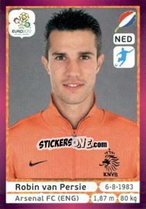 Cromo Robin van Persie - UEFA Euro Poland-Ukraine 2012. Deutschland edition - Panini