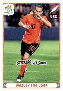 Sticker Wesley Sneijder - UEFA Euro Poland-Ukraine 2012. Deutschland edition n. 192 - Panini
