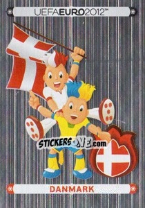 Sticker Official Mascot - Danmark - UEFA Euro Poland-Ukraine 2012. Deutschland edition n. 194 - Panini