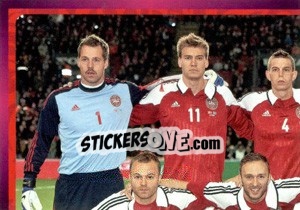 Sticker Team - Danmark - UEFA Euro Poland-Ukraine 2012. Deutschland edition - Panini