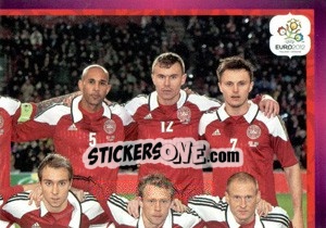 Sticker Team - Danmark - UEFA Euro Poland-Ukraine 2012. Deutschland edition n. 197 - Panini