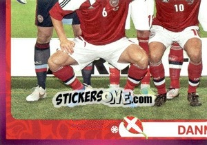 Sticker Team - Danmark - UEFA Euro Poland-Ukraine 2012. Deutschland edition n. 198 - Panini