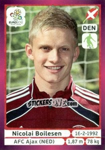 Sticker Nicolai Boilesen - UEFA Euro Poland-Ukraine 2012. Deutschland edition n. 206 - Panini