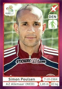Sticker Simon Poulsen - UEFA Euro Poland-Ukraine 2012. Deutschland edition n. 207 - Panini