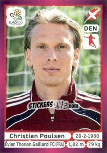 Sticker Christian Poulsen - UEFA Euro Poland-Ukraine 2012. Deutschland edition n. 210 - Panini