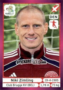 Sticker Niki Zimling - UEFA Euro Poland-Ukraine 2012. Deutschland edition n. 213 - Panini