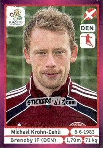 Figurina Michael Krohn-Dehli - UEFA Euro Poland-Ukraine 2012. Deutschland edition - Panini