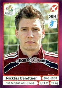 Sticker Nicklas Bendtner - UEFA Euro Poland-Ukraine 2012. Deutschland edition - Panini