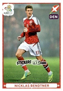 Sticker Nicklas Bendtner - UEFA Euro Poland-Ukraine 2012. Deutschland edition - Panini