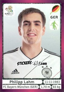 Figurina Philipp Lahm - UEFA Euro Poland-Ukraine 2012. Deutschland edition - Panini