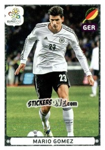 Sticker Mario Gomez - UEFA Euro Poland-Ukraine 2012. Deutschland edition - Panini